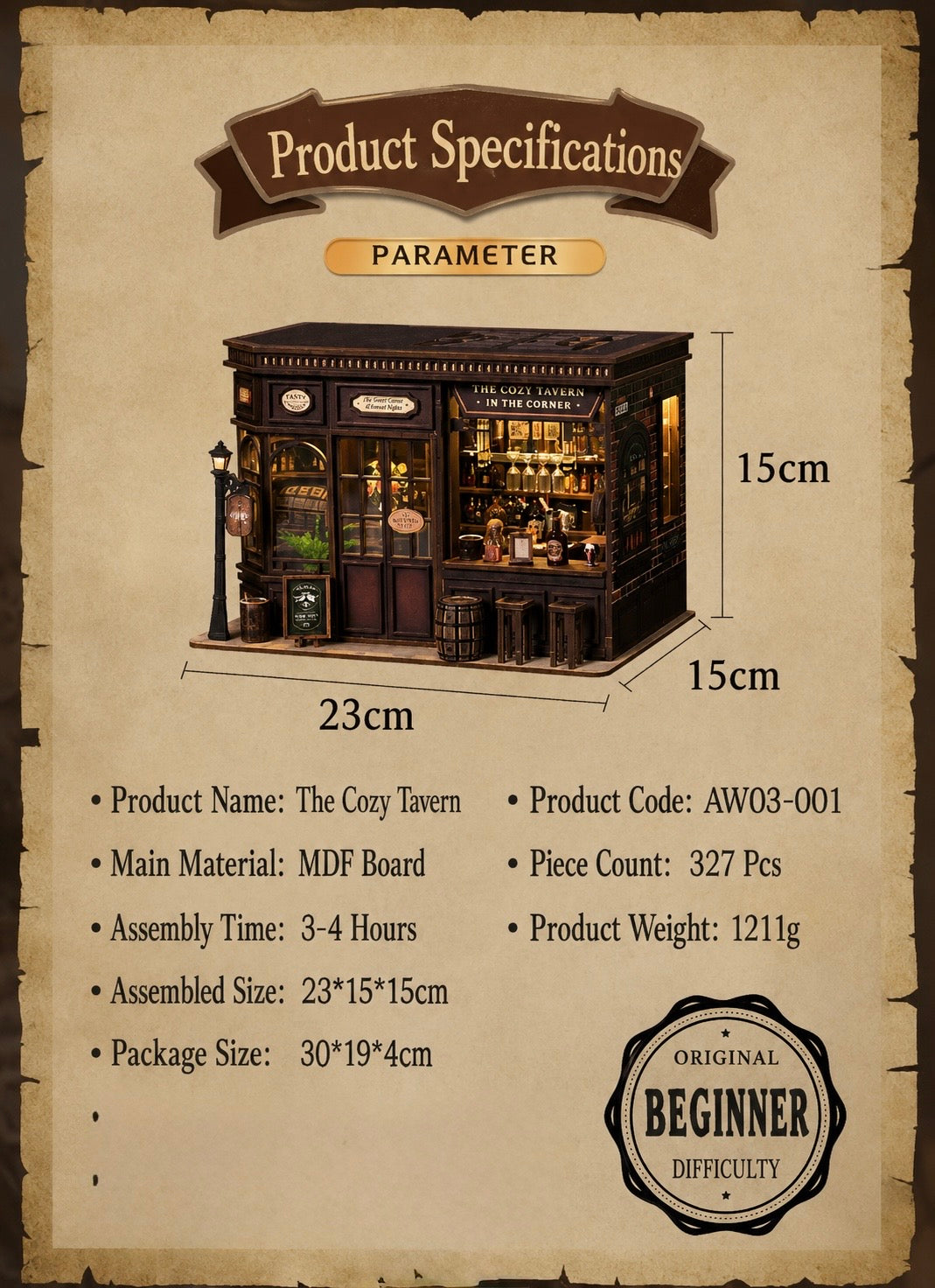 Corner Tarvern | DIYOZA DIY Miniature Kit