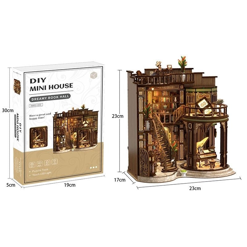 Diyoza Dreamy book hall | DIY miniature kit