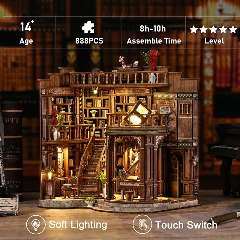 Diyoza Dreamy book hall | DIY miniature kit