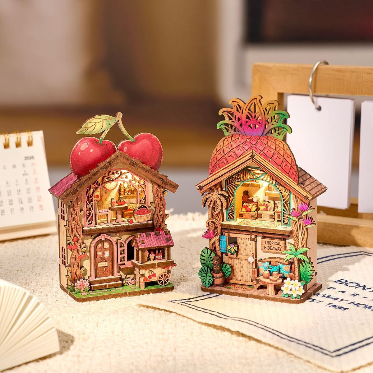Cherrywood Lane – DIY Mini House Fridge Magnet with LED Light